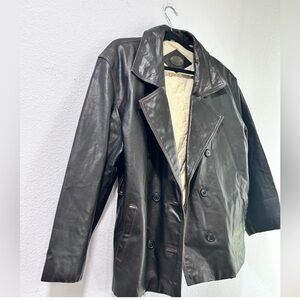 Alija outerwear vintage Leather Jacket brown